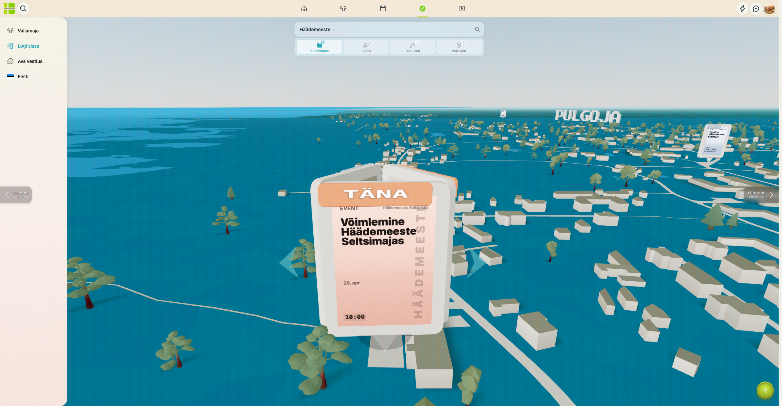HDM parish map interface proof
